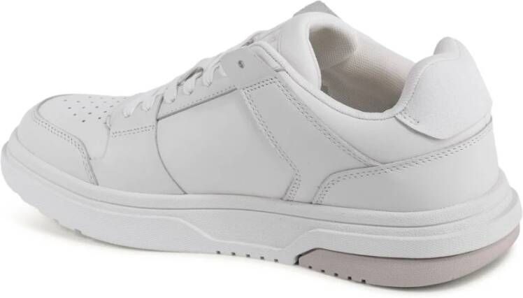 Tommy Hilfiger Witte Leren Sneaker Stijlvol en veelzijdig