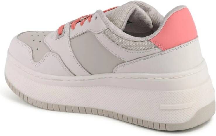Tommy Hilfiger Witte Leren Sneakers voor Vrouwen