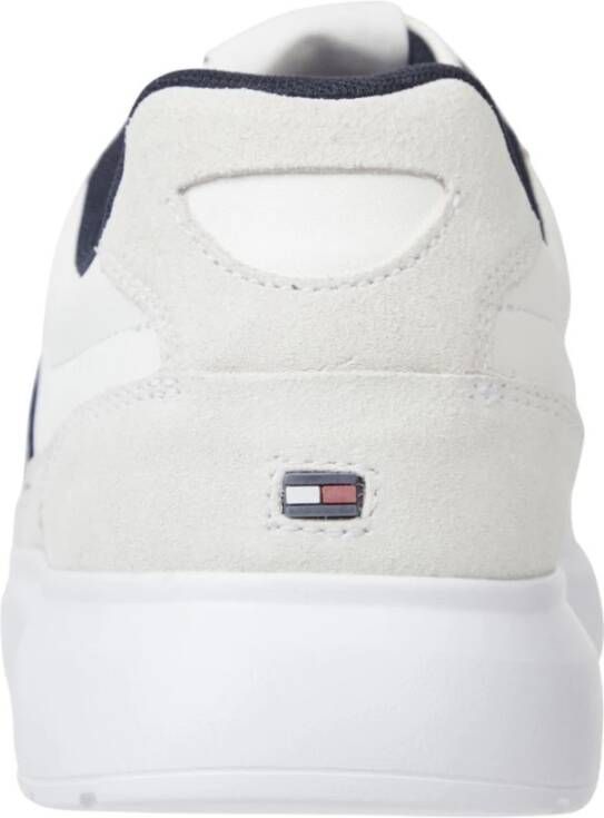 Tommy Hilfiger Witte lichtgewicht mixbeker sneakers Wit Heren