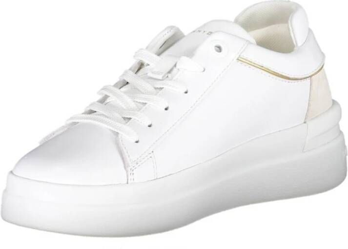 Tommy Hilfiger Witte Polyester Sneaker met Contrasterende Details