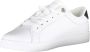 Tommy Hilfiger Witte Polyester Sneaker met Contrasterende Details - Thumbnail 6