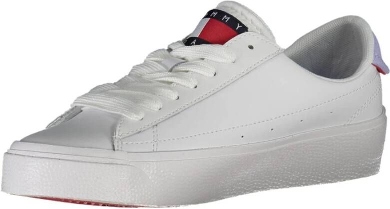 Tommy Hilfiger Witte Polyester Sneaker White Dames