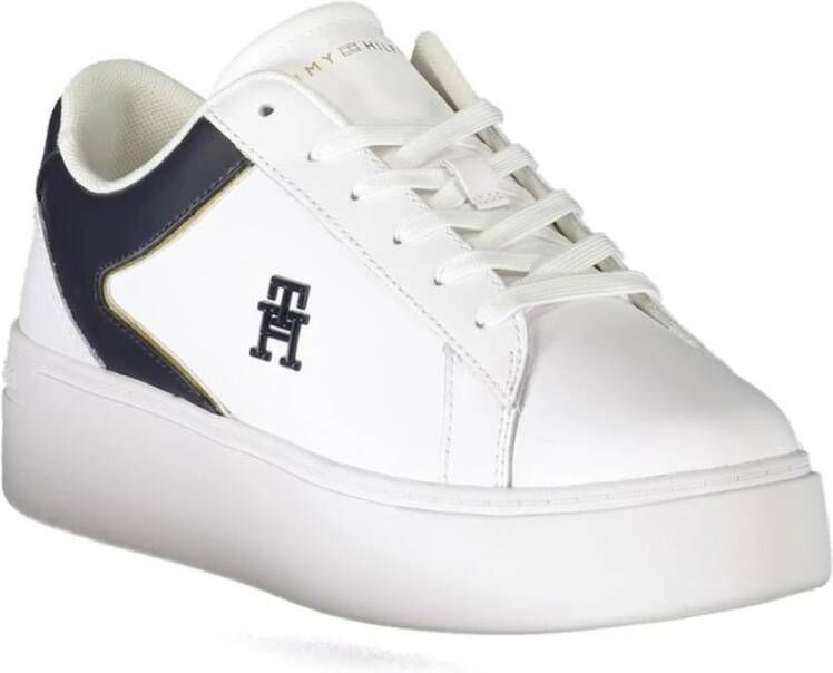 Tommy Hilfiger Witte Polyester Sneaker White Dames