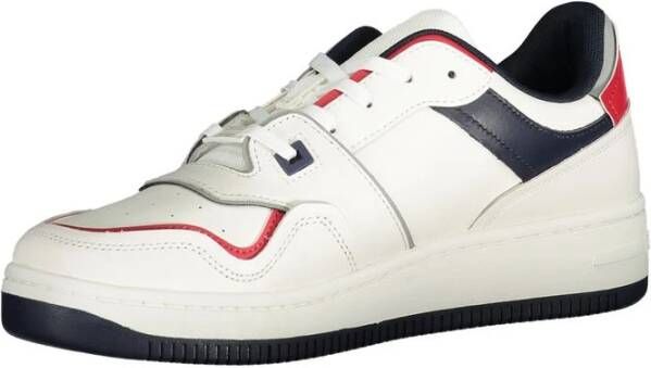 Tommy Hilfiger Witte Polyester Sneaker White Heren