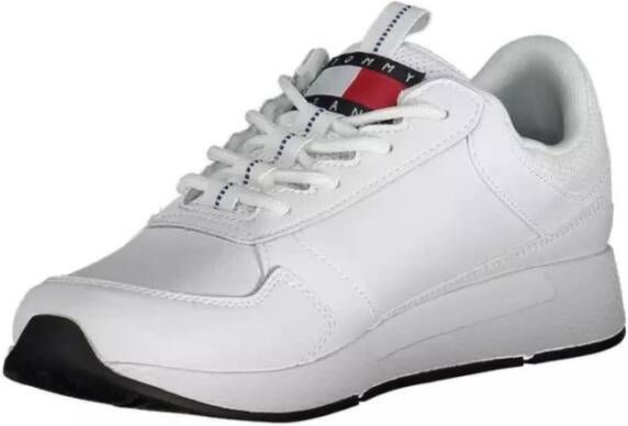 Tommy Hilfiger Witte Polyester Sneaker Wit Heren