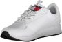 Tommy Hilfiger Sportieve witte vetersneakers met contrastdetails White Heren - Thumbnail 7