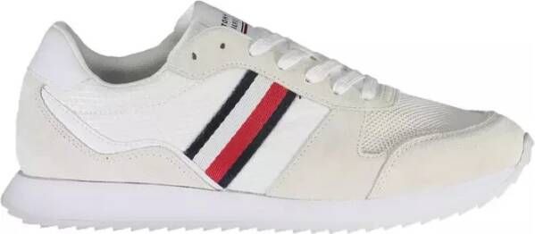 Tommy Hilfiger Witte Polyester Sneaker Wit Heren