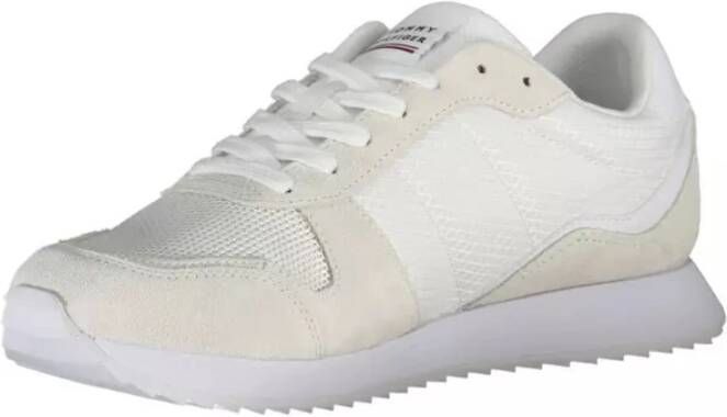 Tommy Hilfiger Witte Polyester Sneaker Wit Heren