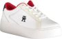 Tommy Hilfiger Plateausneakers TH PLATFORM COURT SNEAKER NBK vrijetijdsschoen lage schoen veterschoen met logo in het plateau - Thumbnail 4