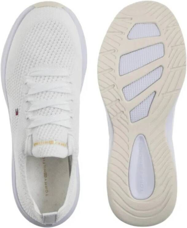Tommy Hilfiger Witte Sneakers met Geborduurd Logo