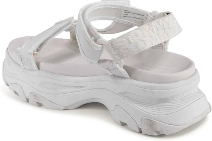 Tommy Hilfiger Witte Strappy Sandaal met Gesp Detail
