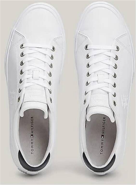 Tommy Hilfiger Witte Street Low Leren Sneakers White Heren