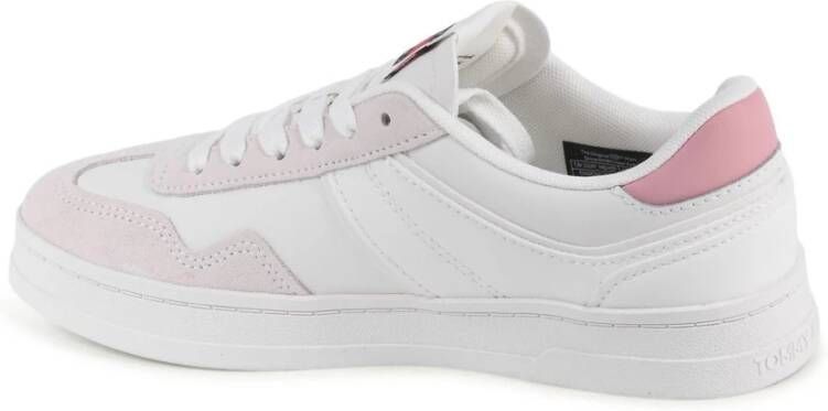 Tommy Hilfiger Witte Suède Minimalistische Sneakers