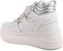 Tommy Hilfiger Retro Basket Chunky sneaker van leer met metallic finish - Thumbnail 2