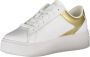 Tommy Hilfiger Witte Wedge Platform Sneakers met Logo - Thumbnail 2