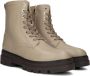 Tommy Hilfiger Zwarte Bicolor Veterschoenen van Leer Beige Dames - Thumbnail 2