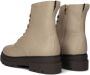Tommy Hilfiger Zwarte Bicolor Veterschoenen van Leer Beige Dames - Thumbnail 3