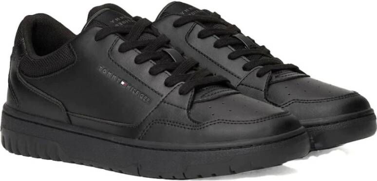 Tommy Hilfiger Zwarte Core Vrijetijdssneakers Black Heren