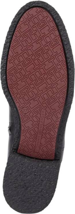 Tommy Hilfiger Zwarte Crêpe Look Lange laars