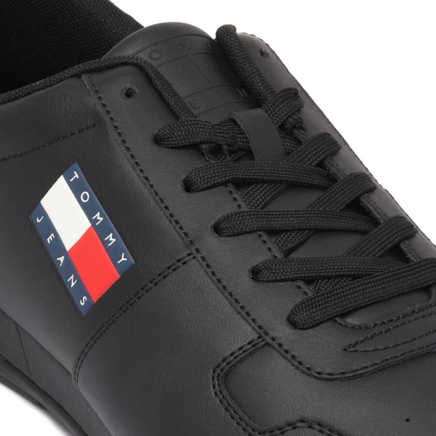 Tommy Hilfiger Zwarte Cupsole Sneakers