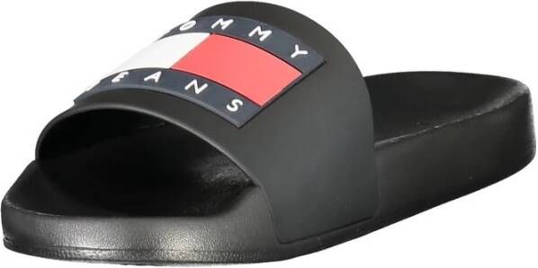Tommy Hilfiger Zwarte Damessandaalstijlverklaring