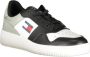 Tommy Hilfiger Zwarte Polyester Sneaker met Contrastdetails Multicolor Heren - Thumbnail 9