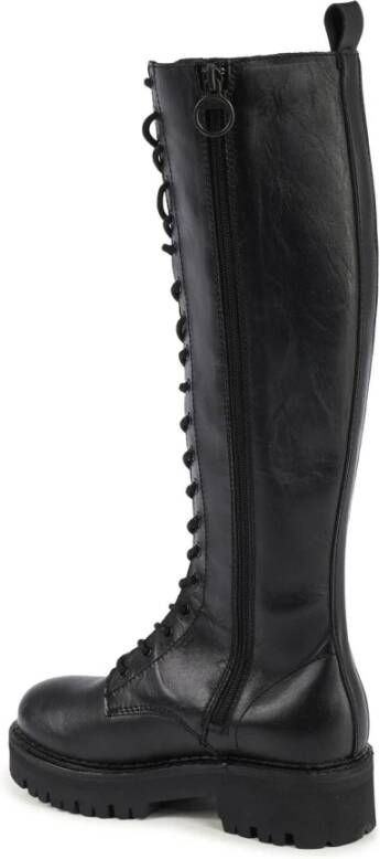 Tommy Hilfiger Zwarte LaceUp Combat Boots