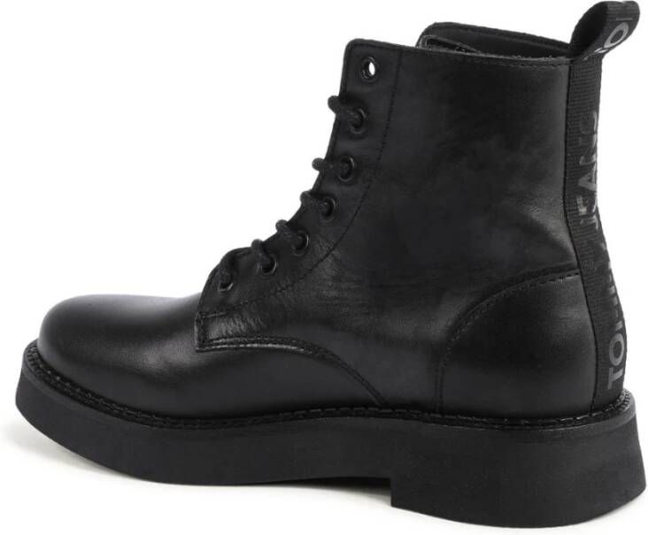 Tommy Hilfiger Zwarte LaceUp Enkellaarzen