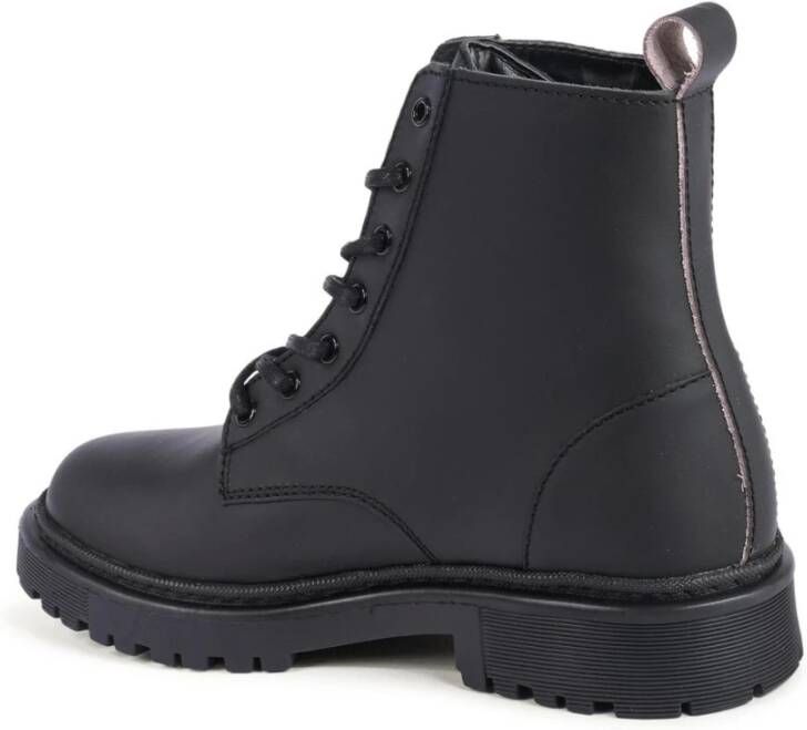 Tommy Hilfiger Zwarte LaceUp Enkellaarzen