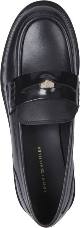 Tommy Hilfiger Zwarte Penny Loafer Damesschoenen Black Dames