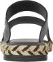 Tommy Hilfiger Zwarte platte sandalen voor vrouwen Black Dames - Thumbnail 7