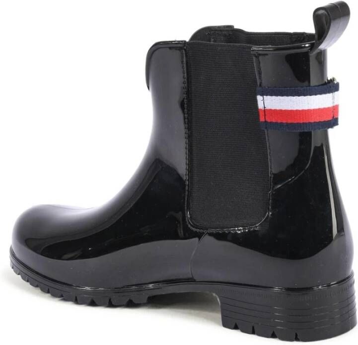 Tommy Hilfiger Zwarte regenlaarzen voor vrouwen