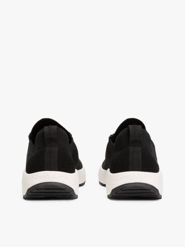 Tommy Hilfiger Zwarte Sneakers Geborduurd Logo