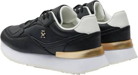 Tommy Hilfiger Zwarte Sneakers Stijlvol Comfortabel Vrouwen Black Dames