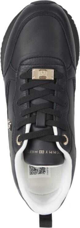 Tommy Hilfiger Zwarte Sneakers voor Vrouwen Black Dames