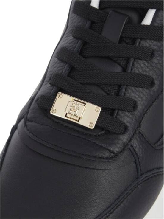 Tommy Hilfiger Zwarte Sneakers voor Vrouwen Black Dames