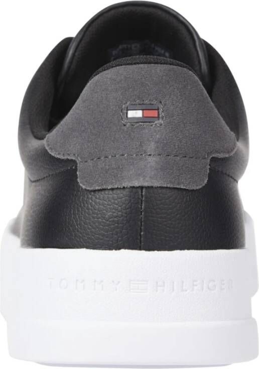 Tommy Hilfiger Zwarte Vrijetijdssneakers Black Heren