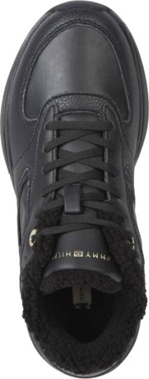 Tommy Hilfiger Zwarte Winter Sneakers Vrouwen Black Dames