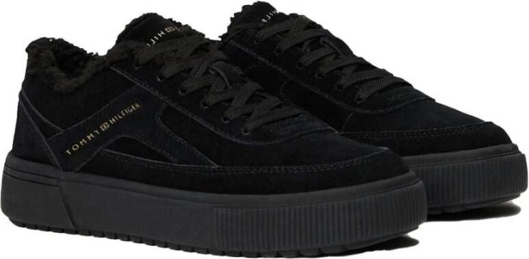 Tommy Hilfiger Zwarte Wintersneaker Black Dames