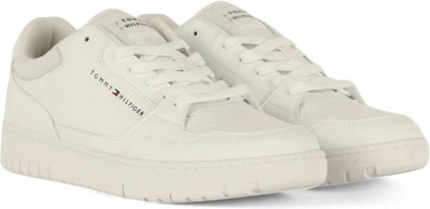 Tommy Jeans Basket Core Leren Sneakers White Heren