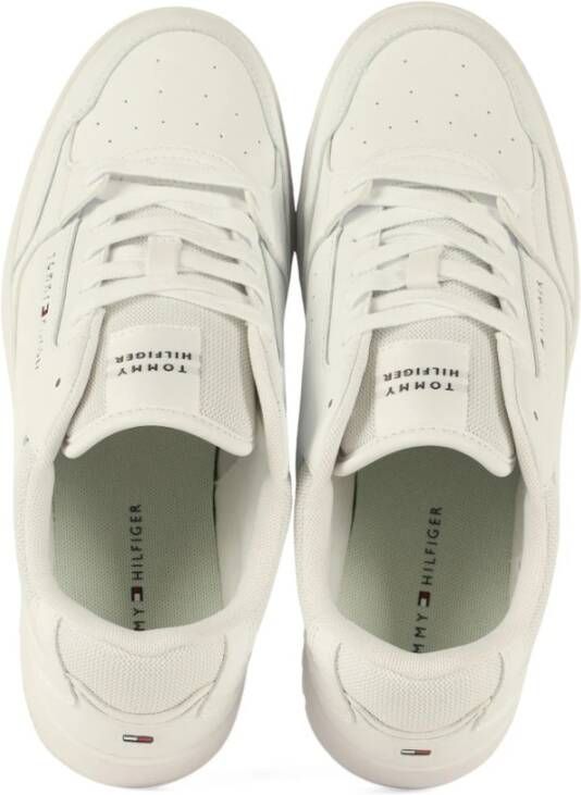 Tommy Jeans Basket Core Leren Sneakers White Heren