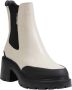 Tommy Jeans Beige Leren Enkellaarsjes Slip-On Beige Dames - Thumbnail 10