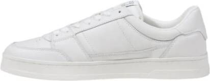 Tommy Jeans Beige Leren Sneakers Herfst Winter Stijl