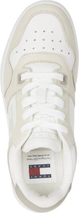 Tommy Jeans Beige Retro Tonal Logo Sneakers Beige Dames
