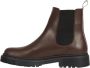 Tommy Jeans Bruine Leren Chelsea Booties - Thumbnail 2