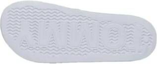 Tommy Jeans Crème Flatform Sandalen voor Mannen White Heren