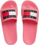 Tommy Jeans Oranje Polyethyleen Slide Sandalen Pink Dames - Thumbnail 24