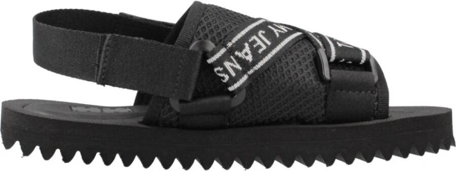 Tommy Jeans Flat Sandals Black Dames