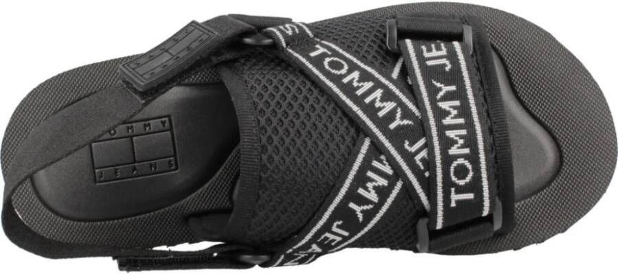 Tommy Jeans Verhoog je zomerstijl met premium sandalen Black Dames