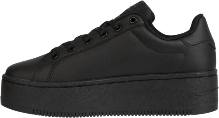 Tommy Jeans flatform ess shoe Zwart Dames